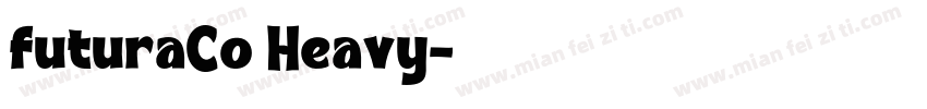 futuraCo Heavy字体转换
